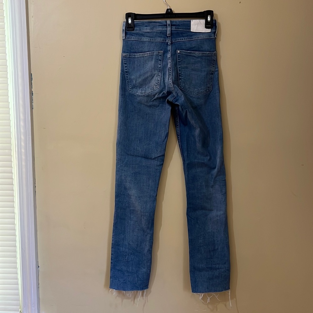 & Denim high waist slim ankle jeans size 26